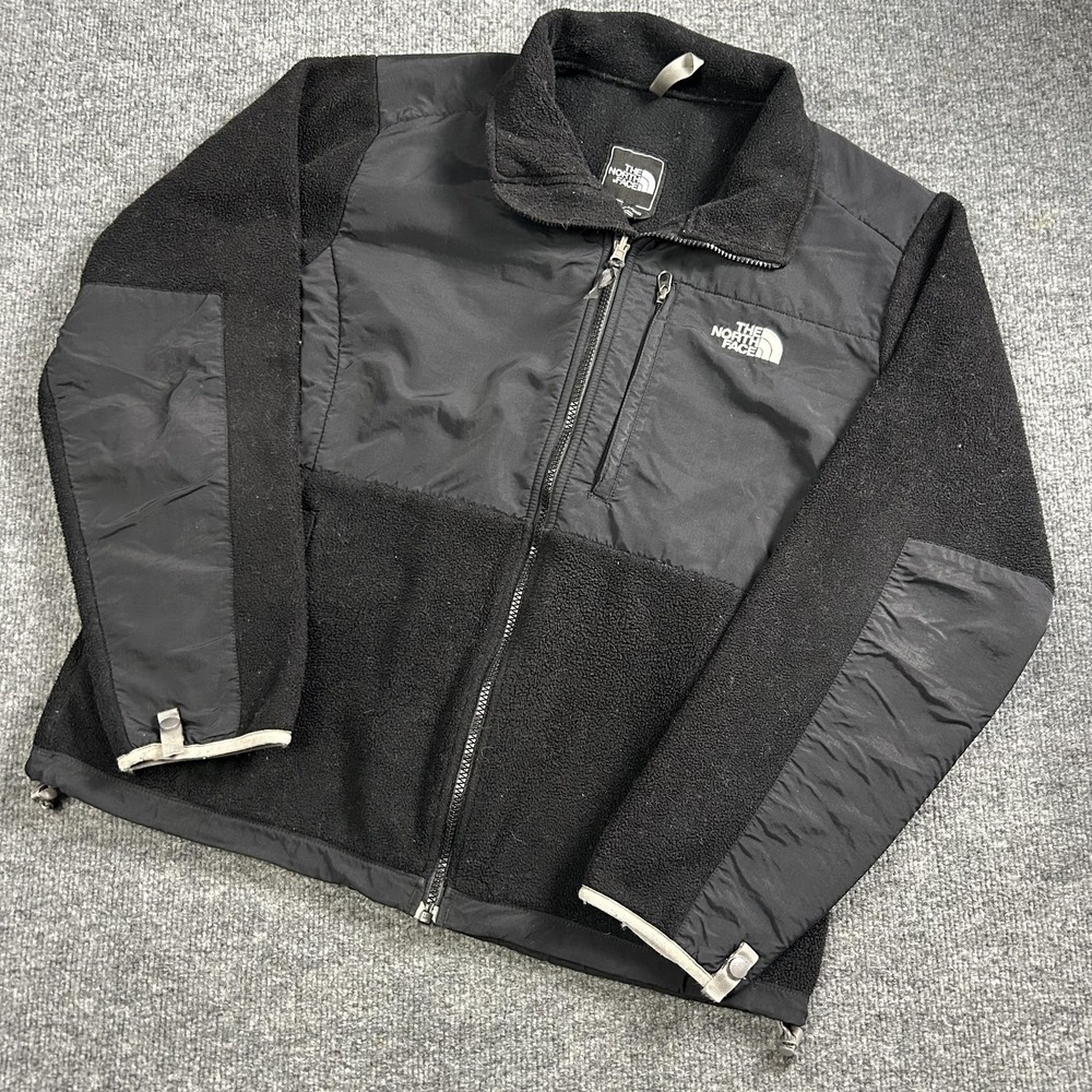 The North Face Fleece Jacket Womens L Black Denali Full Zip Outdoor Warm